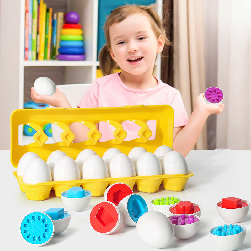 Baby Learning Educational Toy Smart Egg Toy Games Shape Matching Sorters Toys Montessori Eggs Toys For Kids Children