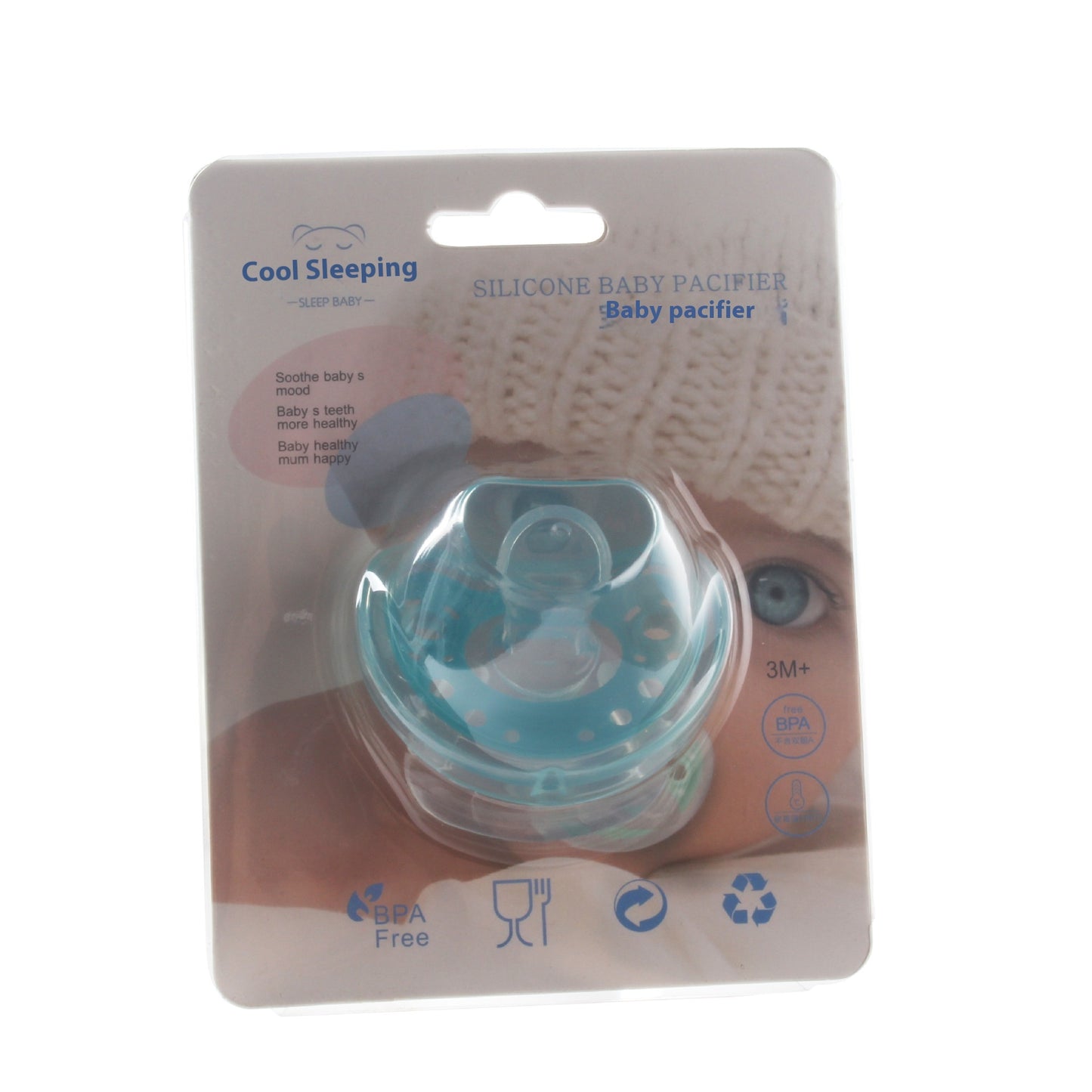 Baby Products Full Silica Gel Pacifier Two-color Liquid Silicone Sleep Comfort Baby Pacifier Baby