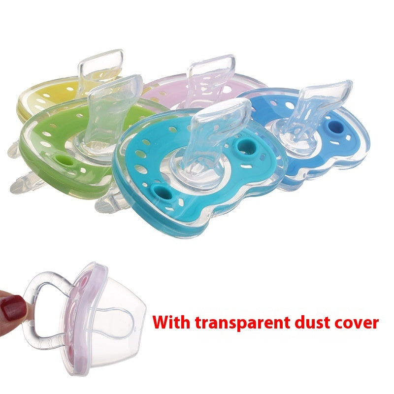 Baby Products Full Silica Gel Pacifier Two-color Liquid Silicone Sleep Comfort Baby Pacifier Baby